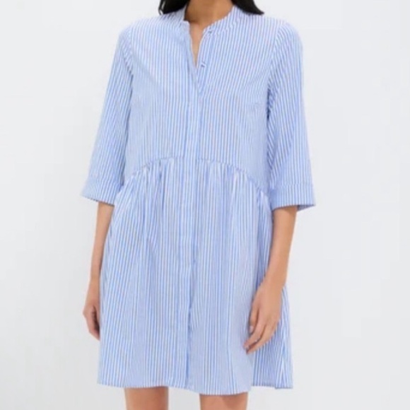 Tuckernuck Blue Stripe Royal Shirt Dress - Picture 5 of 10